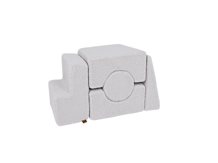 MeowBaby® beerachtige vormenset met 5 elementen - Wit-mercibeaucoupp.eu