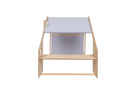 MeowBaby® Natuurlijk Houten Huis voor Kinderen - Blauw Dak-mercibeaucoupp.eu