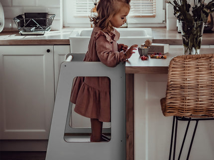 MeowBaby® Multiplex Keukenhulp Scandi - Grijs-mercibeaucoupp.eu