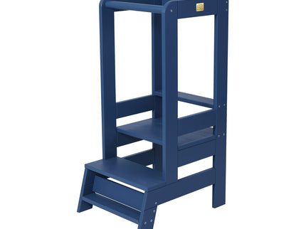 MeowBaby Houten Keukenhulpje voor Kinderen - Blauw-mercibeaucoupp.eu