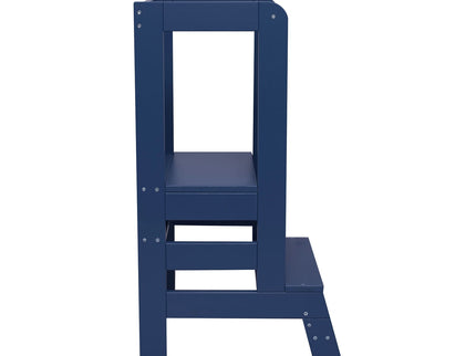 MeowBaby Houten Keukenhulpje voor Kinderen - Blauw-mercibeaucoupp.eu