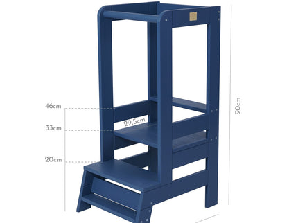 MeowBaby Houten Keukenhulpje voor Kinderen - Blauw-mercibeaucoupp.eu