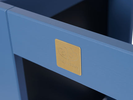 MeowBaby Houten Keukenhulpje voor Kinderen met Bord - Blauw-mercibeaucoupp.eu