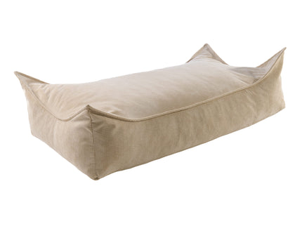 MeowBaby®-poef voor kinderen, rechthoekig, ribfluweel - zand-mercibeaucoupp.eu