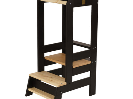 MeowBaby Houten Keukenhulp voor Kinderen - Zwart-mercibeaucoupp.eu