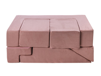 MeowBaby® Set Fluwelen Stenen - Multifunctionele Speeltuin voor Kinderen - Roze-mercibeaucoupp.eu