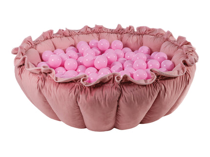 MeowBaby® Bloem Speeltapijt met Ballenbak - Roze-mercibeaucoupp.eu
