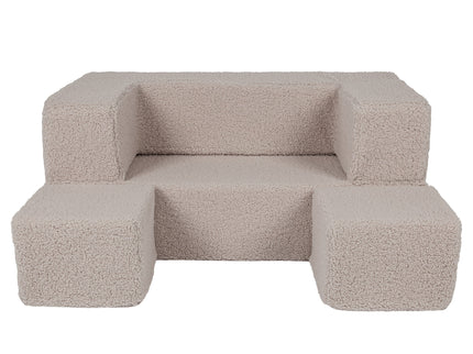 MeowBaby® Bearly Cube Slaapbank - Lichtgrijs-mercibeaucoupp.eu