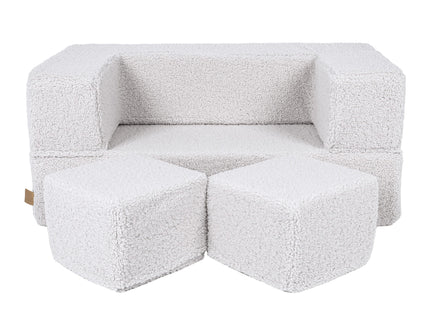 MeowBaby® Bearly Cube Slaapbank - Wit-mercibeaucoupp.eu