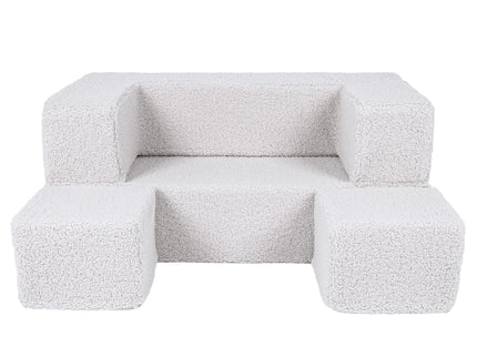MeowBaby® Bearly Cube Slaapbank - Wit-mercibeaucoupp.eu