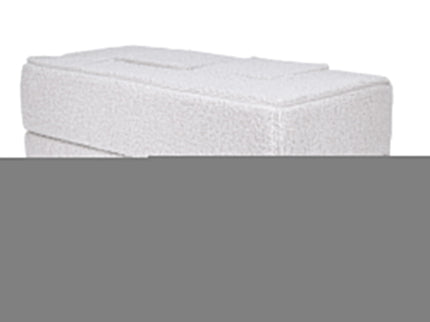 MeowBaby® Bearly Cube Slaapbank - Wit-mercibeaucoupp.eu