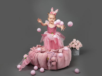 MeowBaby® Bloemen Speeltapijt met Ballenkuil - Grijs-mercibeaucoupp.eu