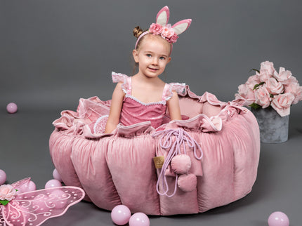 MeowBaby® Bloem Speeltapijt met Ballenbak - Roze-mercibeaucoupp.eu