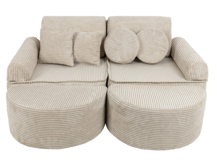 Modulaire kinderbank medium - Esthetisch Ecru Plus-mercibeaucoupp.eu