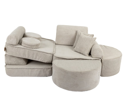 Modulaire kinderbank medium - Esthetisch Ecru Plus-mercibeaucoupp.eu