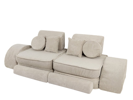 Modulaire kinderbank medium - Esthetisch Ecru Plus-mercibeaucoupp.eu