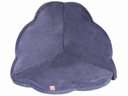 Speelkleed voor kinderen - Wolkvormig blauw-grijs fluweel-mercibeaucoupp.eu