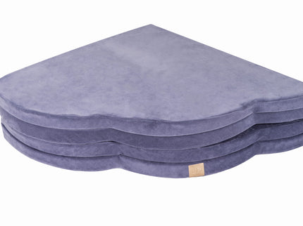 Speelkleed voor kinderen - Wolkvormig blauw-grijs fluweel-mercibeaucoupp.eu
