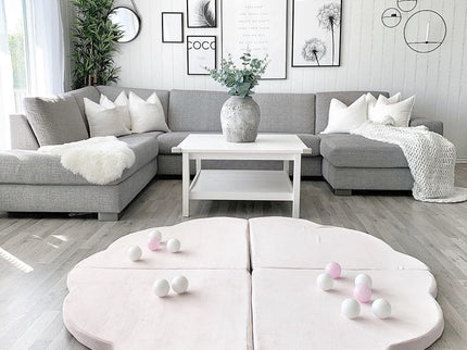 Speeltapijt voor kinderen - Wolkvormig roze fluweel-mercibeaucoupp.eu