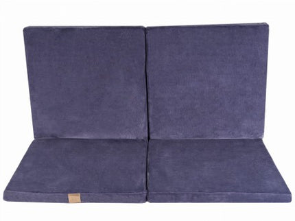 Speelkleed voor kinderen - Vierkant blauw-grijs fluweel-mercibeaucoupp.eu