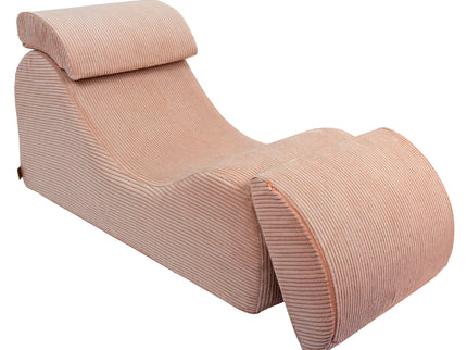 Wave Ligstoel - Esthetisch Poederroze-mercibeaucoupp.eu