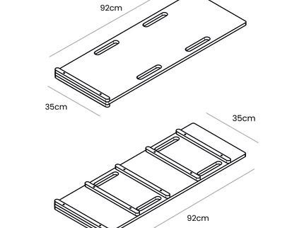 Witte houten droomwip met kussen en glijbaan - Medium-mercibeaucoupp.eu