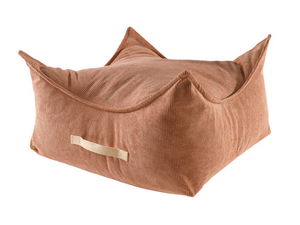 MeowBaby®-poef voor kinderen, vierkant, ribfluweel - Brick-mercibeaucoupp.eu