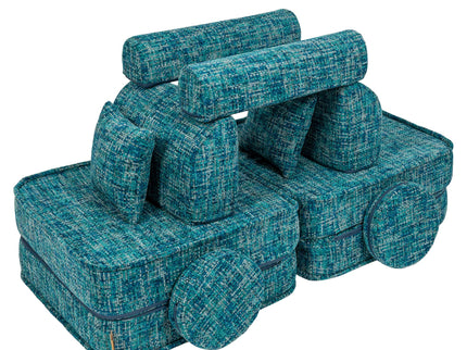 Modulaire kinderbank medium - Tangle Lagoon Blue-mercibeaucoupp.eu