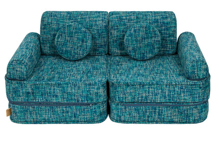 Modulaire kinderbank medium - Tangle Lagoon Blue-mercibeaucoupp.eu