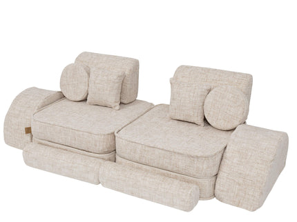 Modulaire kinderbank medium - Tangle Marshmallow Beige Plus-mercibeaucoupp.eu