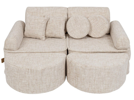 Modulaire kinderbank medium - Tangle Marshmallow Beige Plus-mercibeaucoupp.eu