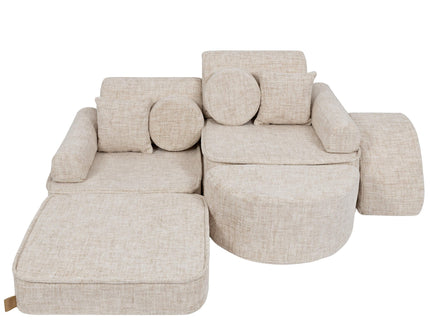 Modulaire kinderbank medium - Tangle Marshmallow Beige Plus-mercibeaucoupp.eu