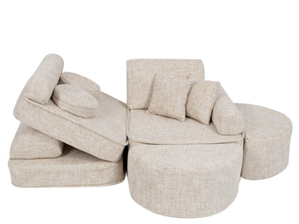 Modulaire kinderbank medium - Tangle Marshmallow Beige Plus-mercibeaucoupp.eu