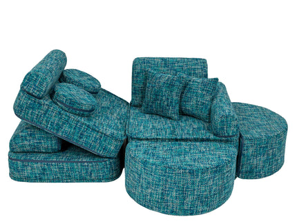 Modulaire kinderbank medium - Tangle Lagoon Blue Plus-mercibeaucoupp.eu