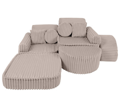 Modulaire kinderbank medium - Churros Beige Plus-mercibeaucoupp.eu