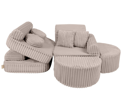 Modulaire kinderbank medium - Churros Beige Plus-mercibeaucoupp.eu