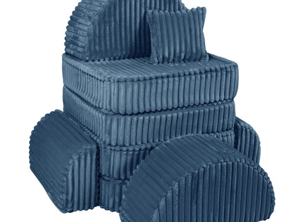 Modulaire kinderbank medium - Churros Blauw Plus-mercibeaucoupp.eu
