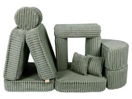 Modulaire kinderbank medium - Churros saliegroen plus-mercibeaucoupp.eu