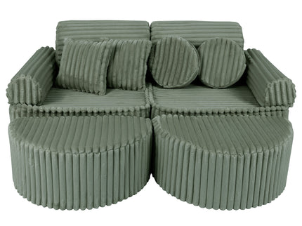 Modulaire kinderbank medium - Churros saliegroen plus-mercibeaucoupp.eu