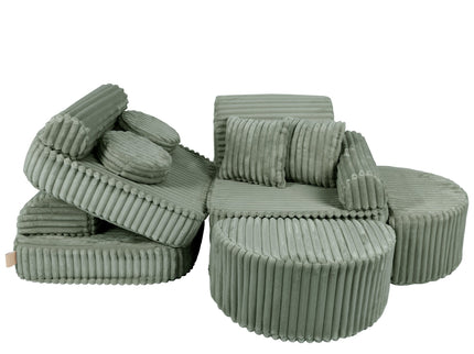 Modulaire kinderbank medium - Churros saliegroen plus-mercibeaucoupp.eu