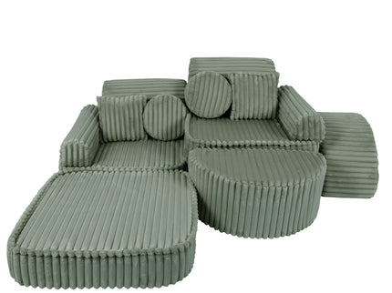 Modulaire kinderbank medium - Churros saliegroen plus-mercibeaucoupp.eu