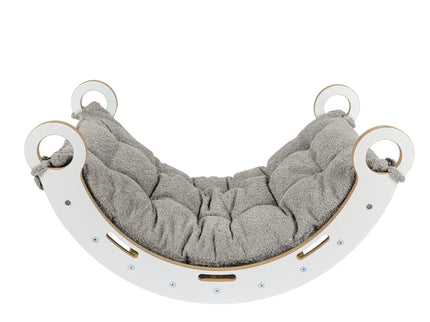Knusse Schommelstoel voor Kinderen - Tan Beige Kussen-mercibeaucoupp.eu