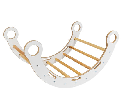 Knusse Schommelstoel voor Kinderen - Tan Beige Kussen-mercibeaucoupp.eu