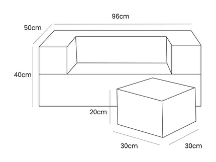 MeowBaby® Bearly Cube Slaapbank - Lichtgrijs-mercibeaucoupp.eu