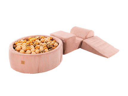 MeowBaby® Speelset met Ballenkuil - Roze, Beige & Goud-mercibeaucoupp.eu