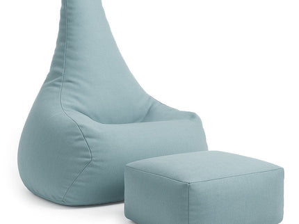 Tearo: Zitzak + voetensteun voor kleine ligstoelen - Hemelsblauw-mercibeaucoupp.eu