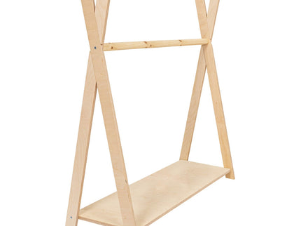 Tipi Kledingrek Voor Kinderen - Groot Natuurlijk Hout-mercibeaucoupp.eu