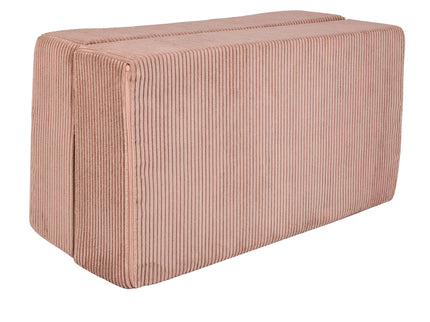 MeowBaby® Soft Velvet Cube Sofa - Powder Pink