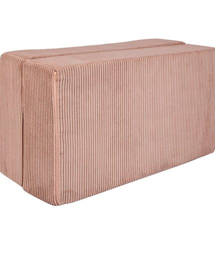 MeowBaby® Soft Velvet Cube Sofa - Powder Pink