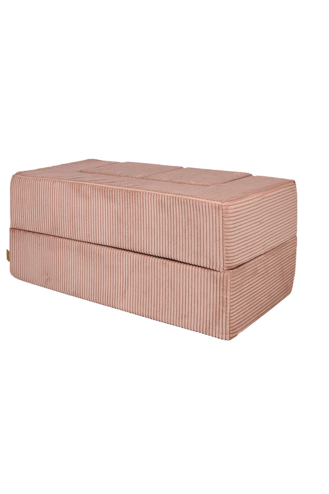 MeowBaby® Zachte Fluwelen Kubus Sofa - Poederroze-mercibeaucoupp.eu